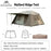 MOUNTAINHIKER One-button Tent Living Shell Shelter Ridge Tent Two Bedrooms and One Living Room Automatic Beach Outdoor Large