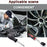 46 Piece 1 4 Inch Drive Socket Wrench Set Metric Hexagonal Socket Ratchet Wrench for Home and Auto Repair Hand Tool