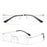 MODFANS Rimless Blue Light Blocking Glasses Men Presbyopia Glasses Reading Blue Light Refractive Correction Transparent Eyewear