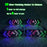 LED Glasses Light Up Dynamic Party Favor Glasses Festival Christmas USB Rechargeable LED Rave Glowing Flashing Glasses