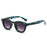 New Oval Sunglasses Women Rivets Brand Shades UV400 Vintage Round Men Fashion Luxury Gray Sun Glasses Leopard Oculus