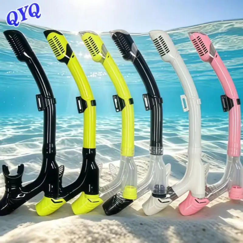 QYQDiving Snorkeling Full Dry Snorkel Professional Swimming Snorkel Adult Children Underwater Snorkeling Underwater Equipment