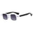 Ins Popular Fashion Small Square Sunglasses Women Retro Punk Shades UV400 Men Clear Ocean Lens Trending Rivets Sun Glasses