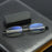 Antenna-protected blue light reading glasses, unisex folding portable glasses, with zippered bag and lighter case