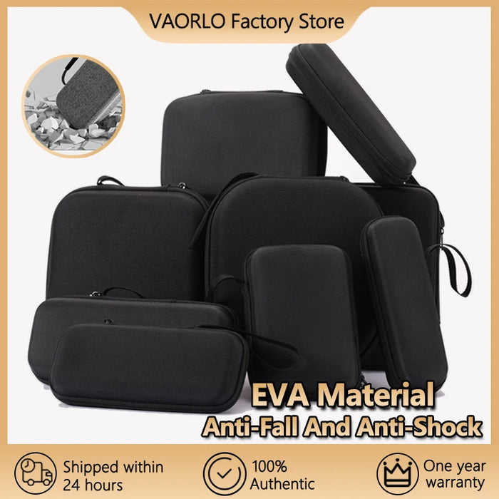 Earphone Data Storage Bag Oval Square Rectangle Cable Organizer Bags Mini Zipper Pouch Tech Gadgets Portable Charger U Disk Case