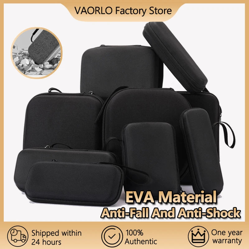 Earphone Data Storage Bag Oval Square Rectangle Cable Organizer Bags Mini Zipper Pouch Tech Gadgets Portable Charger U Disk Case