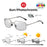 VIVIBEE Gafas de Sol Plegables Fotocromáticas para Hombre con Lentes Polarizadas Rectangulares de Metal, Gafas de Sol Masculinas para Verano 2026, Productos en Tendencia