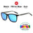 VIVIBEE Luxury Square Polarized Sunglasses Men Driving Blue Mirror Lens Classic Unisex Sun Glasses 2026 Trends Women Shades