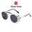 VIVIBEE Steampunk Sunglasses Men 2026 Trending Gothic Round Alloy Red Metal Punk Goggles Retro Party Sun Glasses