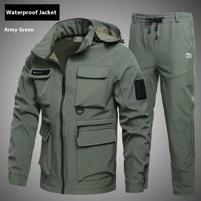 Ensemble veste imperméable doublée polaire automne-hiver