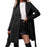 Women's Elegant Lace-up Solid Color Slim-fit Woolen Coat