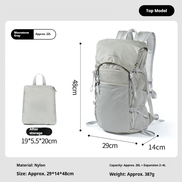Sac à dos de randonnée professionnel imperméable et pliable pour l'alpinisme