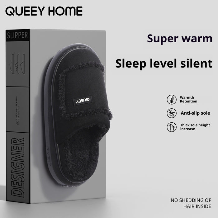 Women's Warm Non-slip Suede Cotton Slippers