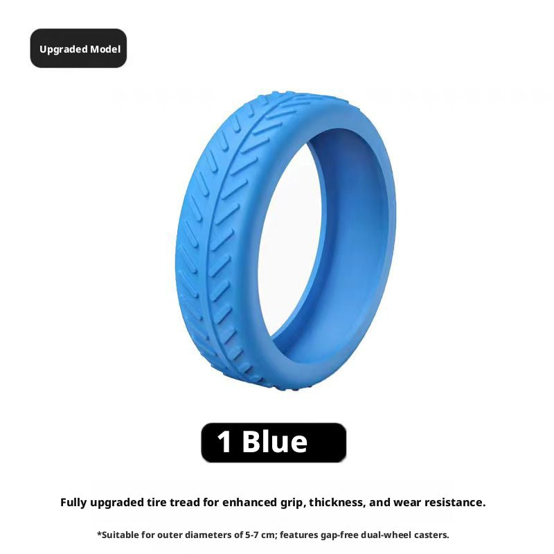 Housse de protection pour roues de bagage – Bleu – 1 pièce