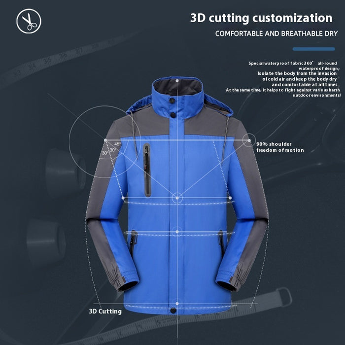 Veste imperméable et coupe-vent d'extérieur pour hommes et femmes (même modèle)