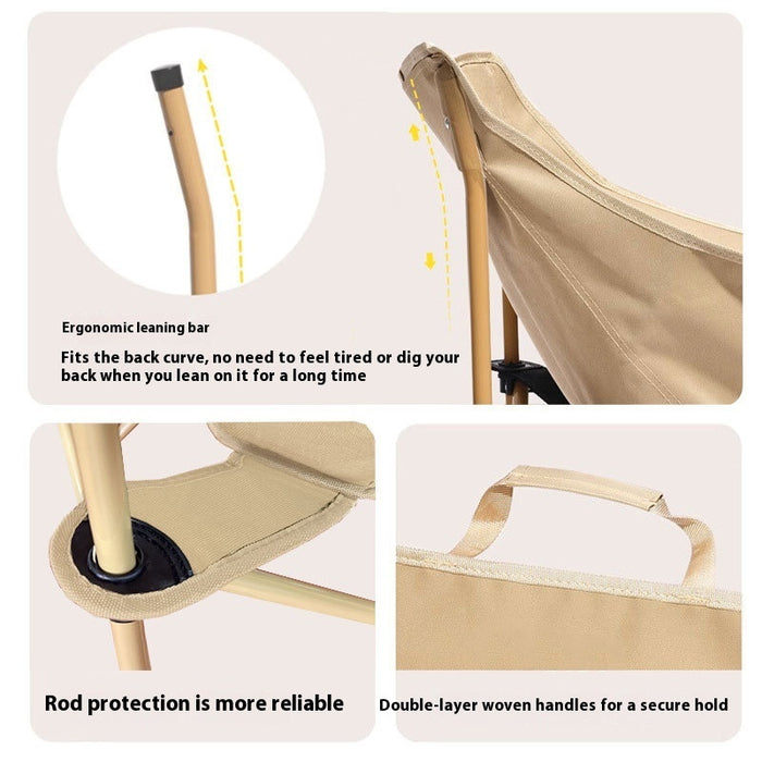 Durable Leisure Backrest Art Student Household Camp Chair