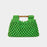 Hollow-out Bamboo-Section Handle Handwoven Small Square Bag