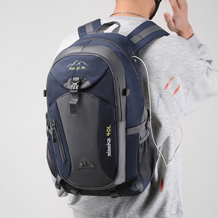 Sac à dos de montagne pour homme en polyester, grande capacité