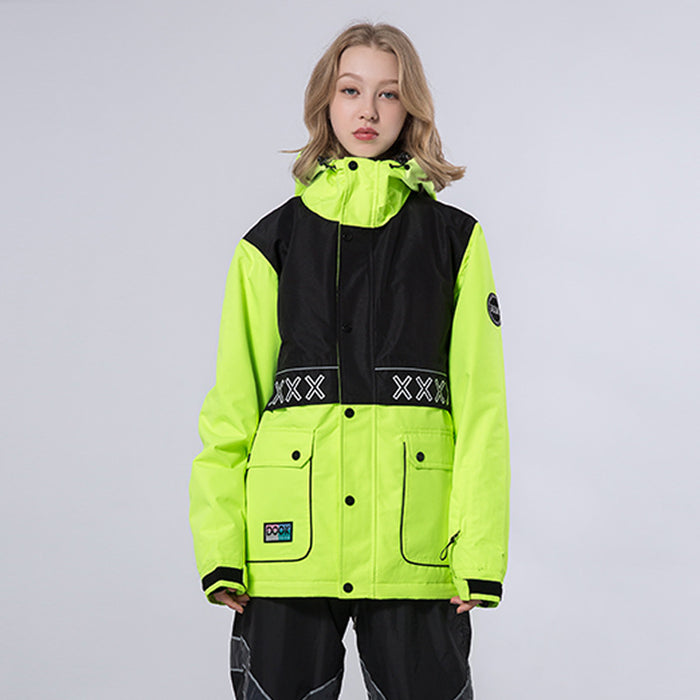 Waterproof And Warm Veneer Double-board Niche Professional Ski Jacket