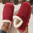 Zapatos de invierno de felpa de algodón para mujer y hombre, cálidos zapatos de gamuza para casa para padres, zapatos de jardín de suela gruesa de color sólido para exteriores