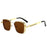 Men's Box Metal Retro UV Sun Glasses
