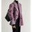 Womens Solid-Color Short Loose-Fit Double-Faced Cashmere Coat