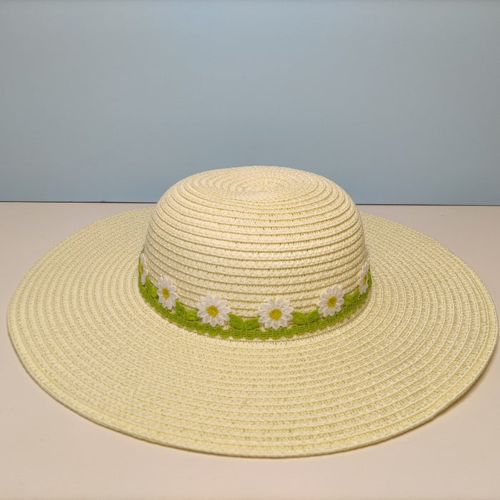 Children's Sun-proof Straw Hat Summer Breathable Full Face Cover Beach Outdoor