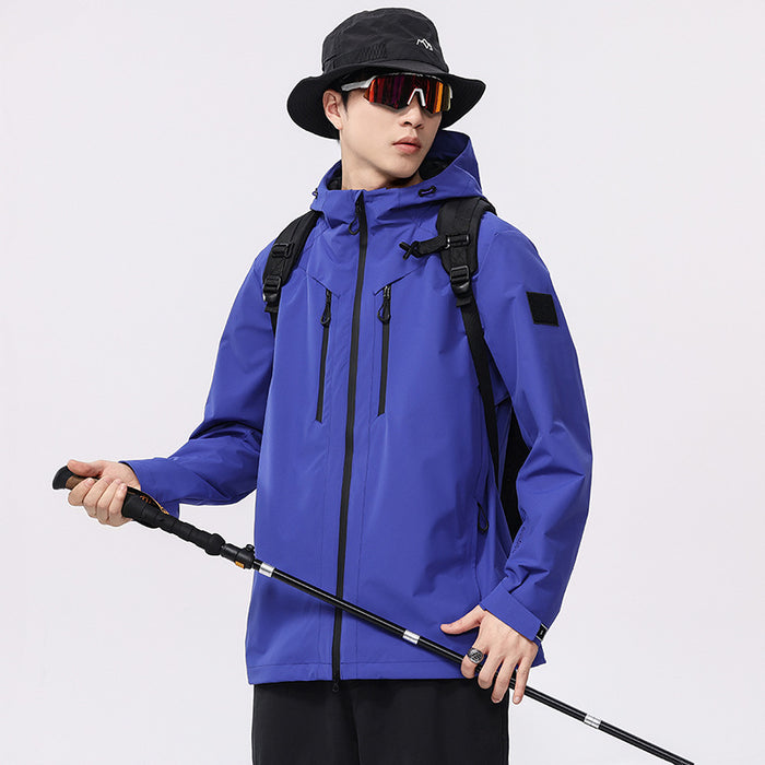 Veste de sport extérieure coupe-vent et imperméable pour homme