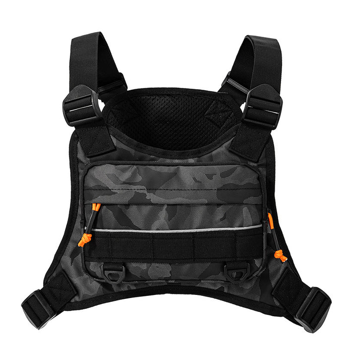 Mens New-Style Functional Vest With Pockets Sports Travel Bag