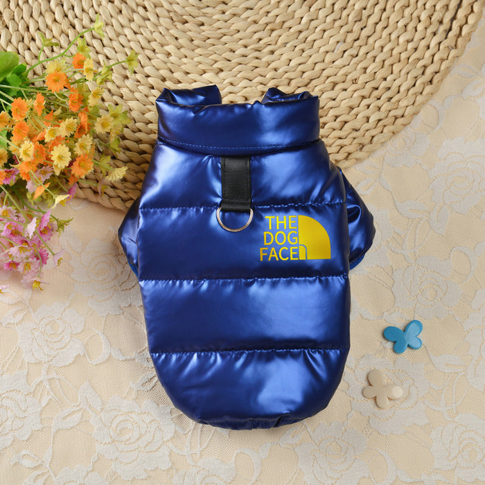Chaleco de algodón con plumón para perro, grueso y cálido