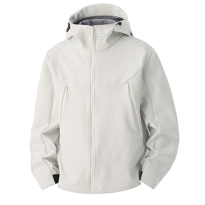 Veste Soft Shell pour homme, coupe-vent et imperméable, idéale pour les activités de plein air.