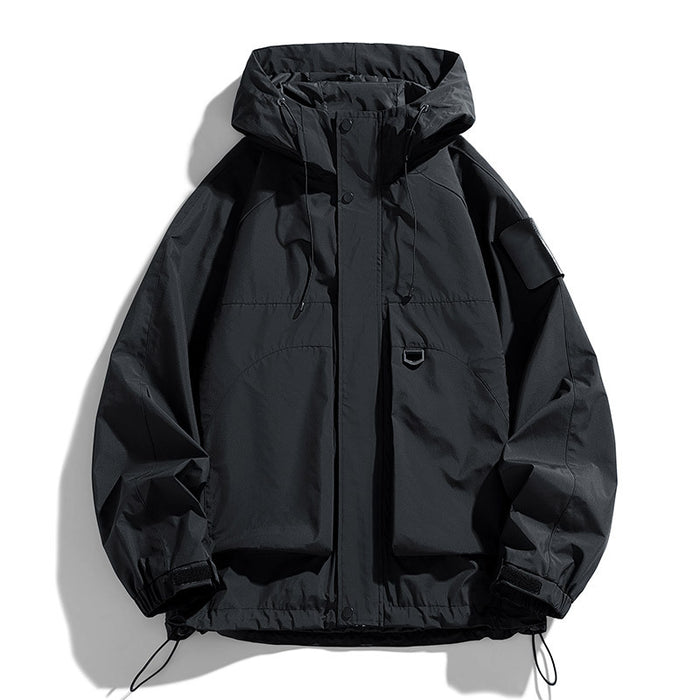 Veste homme coupe-vent imperméable, vêtements de loisirs et de travail tendance