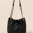 Genuine Leather Pleated ShoulderCrossbody Bag With Chain Strap