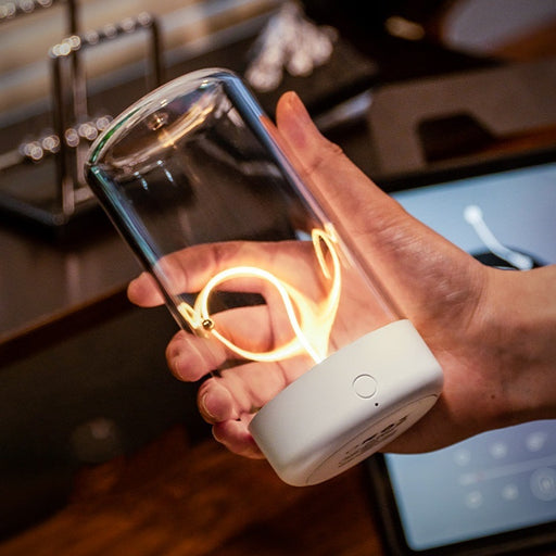 Nouvelle lampe de camping LED rechargeable Type-C, veilleuse portable haute transparence et résistante aux chutes, pour une ambiance créative.