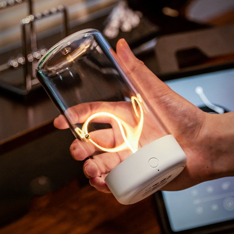 Nouvelle lampe de camping LED rechargeable Type-C, veilleuse portable haute transparence et résistante aux chutes, pour une ambiance créative.
