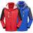 Winter Fleece-lined Thickened Three-in-one Shell Jacket Outdoor Windproof Waterproof Mountaineering Suit