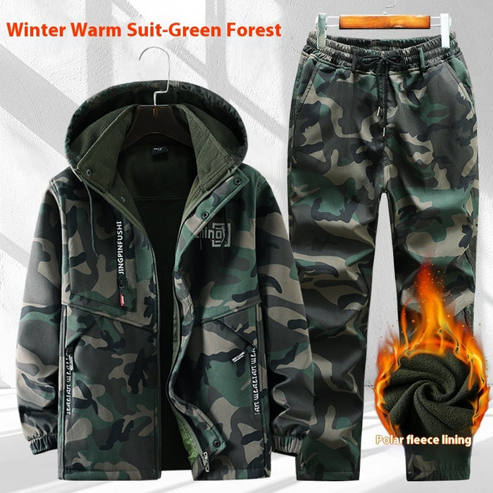 Ensemble veste imperméable doublée polaire automne-hiver