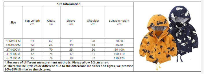 Children's Cotton-padded Coat Boys' Winter Children's Clothing Korean-style All-printed Car Jacket Girls' Cartoon Hooded Zipper Shirt