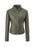 Plus-size Womens Slim-fit Stand-up Collar Jacket