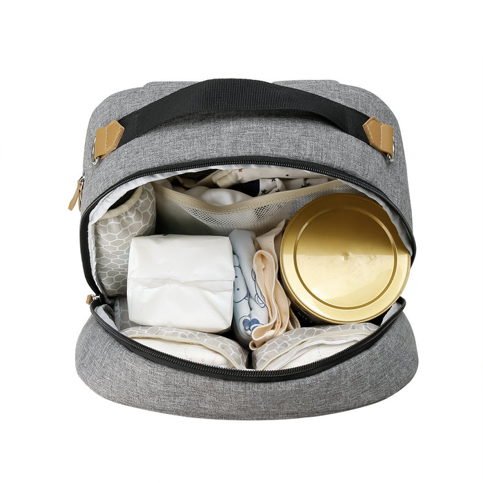 Mochila térmica para madre e hijo, ideal para viajes al aire libre y comidas.