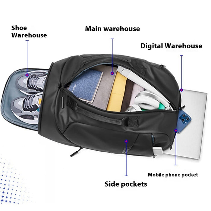 Large Capacity Backpack Men's Multi-functional Oxford Cloth Business