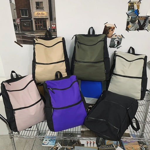 Backpack Men's And Women's Simple Fashion Trend Large Capacity