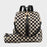 Checkered Backpack High-Capacity Womens Bag Moms Travel Backpack For Women