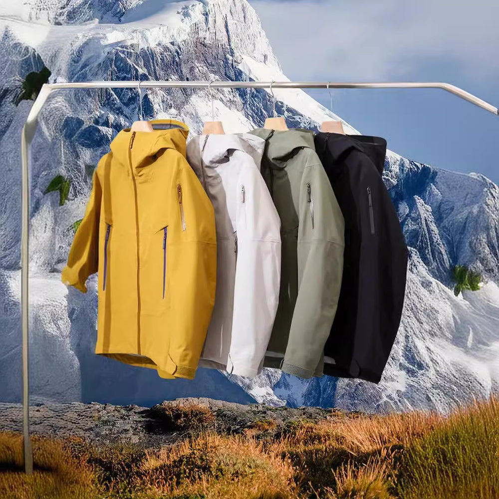 Chaqueta impermeable adhesiva multiusos para hombre