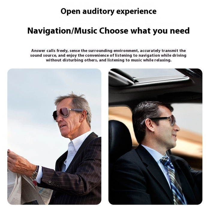 Lunettes de traduction IA intelligentes avec Bluetooth, audio et protection UV, lunettes de soleil polarisées