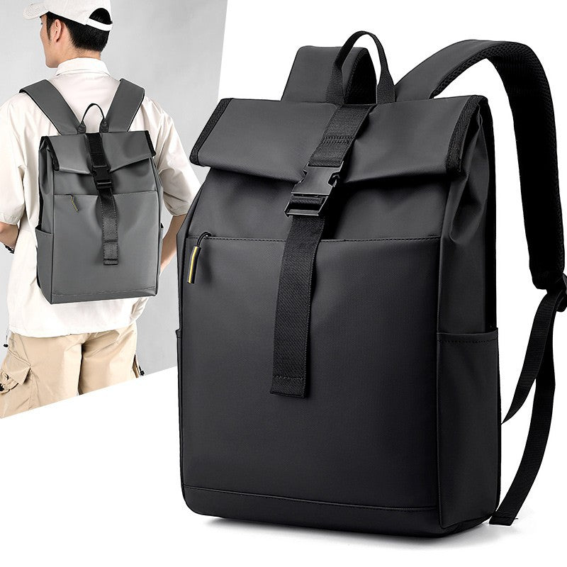 Sac à dos de mode décontracté pour hommes et femmes, nouveau sac à dos pour ordinateur portable, en tissu Oxford imperméable, sac à dos de voyage courte distance pour hommes, noir