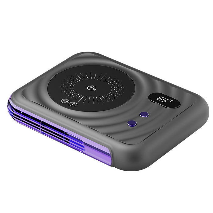 Almohadilla térmica para taza de escritorio con soplador de aire caliente para el hogar dos en uno