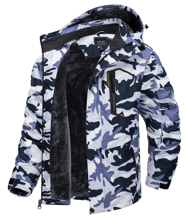 Nouvelle veste à capuche imperméable, thermique et coupe-vent pour homme, idéale pour l'automne et l'hiver.