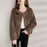 Simple And Elegant Loose And Stylish Long-sleeved Top