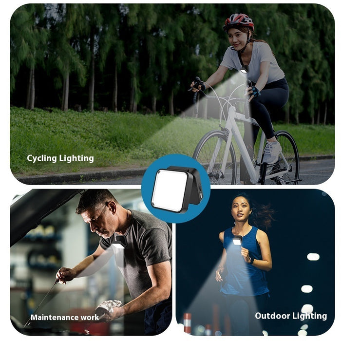 Lanterne de camping à clip pour cou, lanterne pour les activités de plein air, pêche de nuit, guirlande lumineuse pour bébé